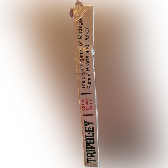 Tripoley new old stock orig pkg Green Mat Michigan Rummy Poker Hearts 1969 - Picture 3 of 5